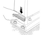 Lassen Sie zwischen Zahnstange und Antriebsritzel 1–2 mm Spiel.