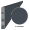 Lame de clôture en aluminium 100x16 mm, anthracite RAL7016, structurée, 2 m